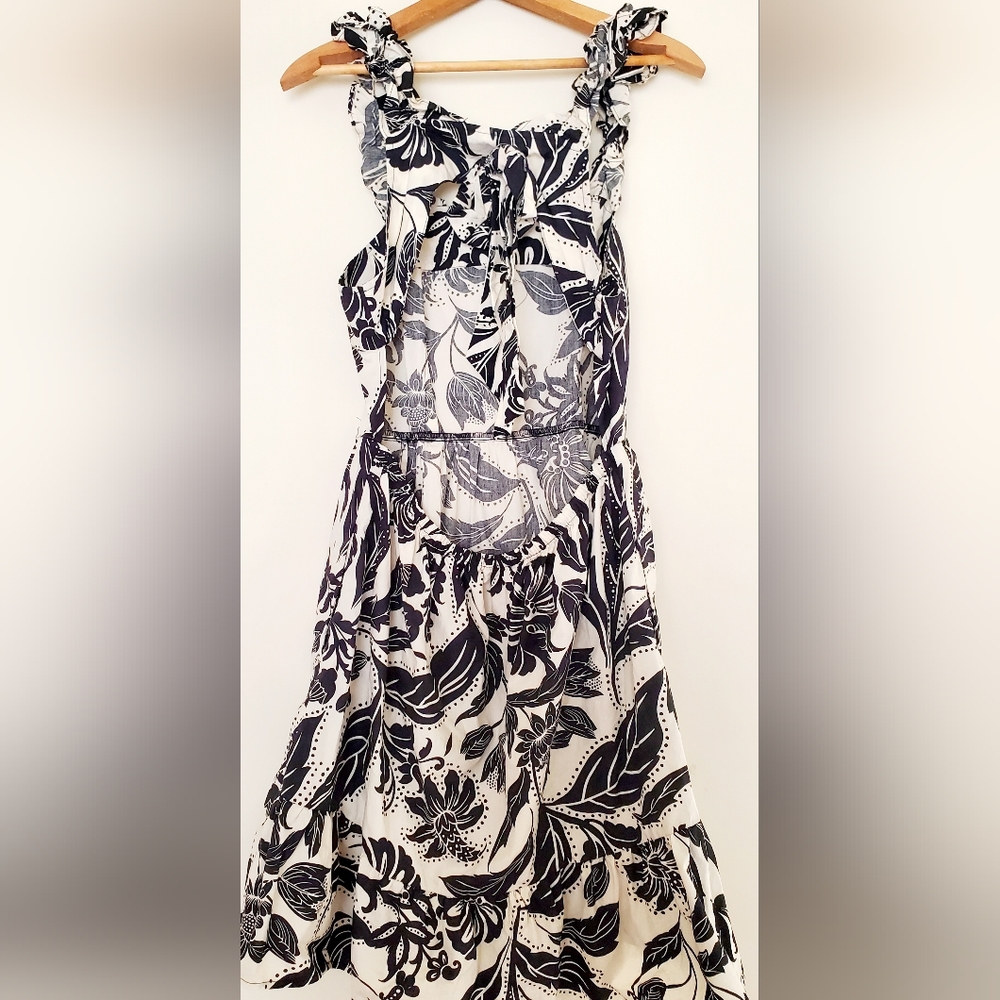Who What Wear black and tan floral dress - Picture 6 of 7
